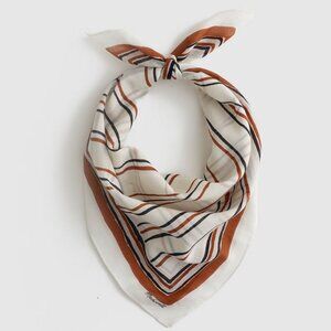 New Madewell Organic Cotton Antique Cream Bandana